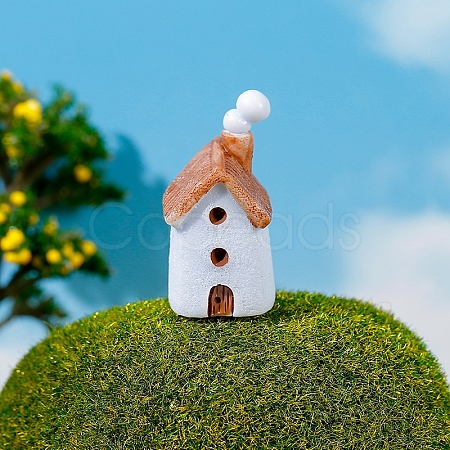 Resin House Ornaments PW-WG24714-02-1