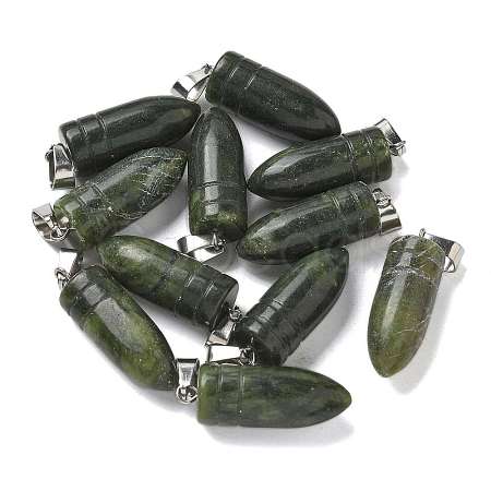 Natural Southern Jade Pointed Pendants G-B127-18P-01-1