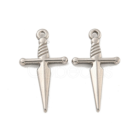 Non-Tarnish 304 Stainless Steel Pendants STAS-O004-06A-P-1