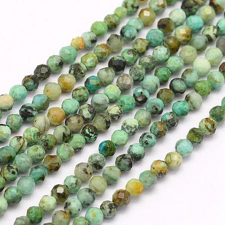 Natural African Turquoise(Jasper) Beads Strands G-F509-29-3mm-1