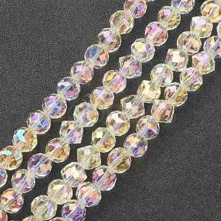 Electroplate Glass Beads Strands GLAA-A001-02B-FR01-1