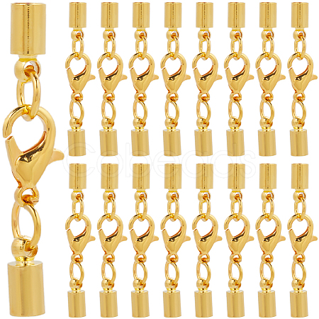 50Pcs Brass Lobster Claw Clasps KK-SC0005-85G-1