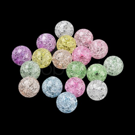 Transparent Crackle Acrylic Beads AC-CBA4496-12D-1