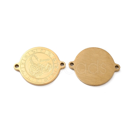 Ion Plating(IP) 304 Stainless Steel Connector Charms STAS-C074-11G-08-1