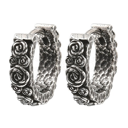 316 Surgical Stainless Steel Hoop Earrings EJEW-D096-02C-AS-1