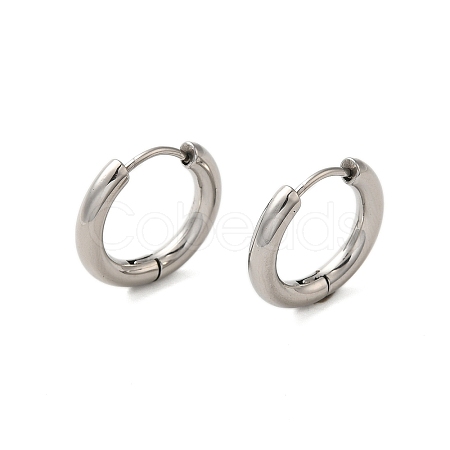 Tarnish Resistant 304 Stainless Steel Hoop Earrings EJEW-P177-P-21-1