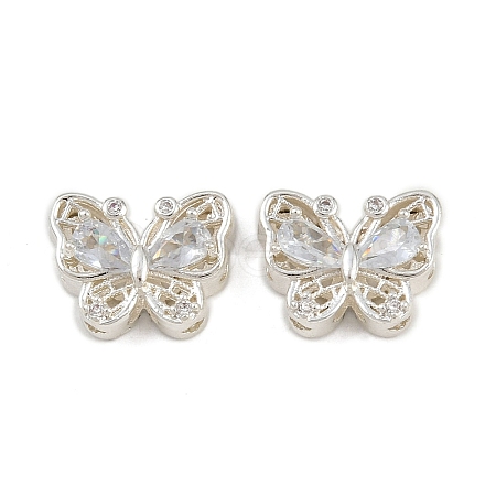 Brass Pave Cubic Zirconia Multi-strand Links ZIRC-F145-03S-01-1