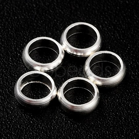 Rack Plating Brass Spacer Beads KK-O139-16B-S-1