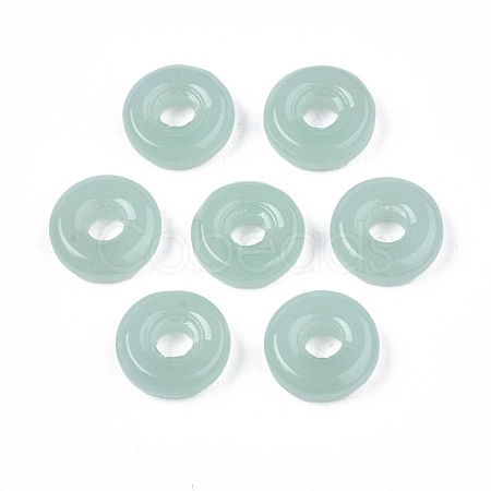 Spray Painted Glass Linking Rings GLAA-S054-35A-B02-1