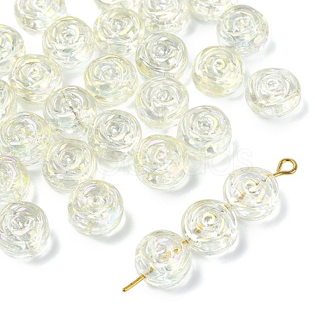 30Pcs Electroplate Glass Beads EGLA-YW0005-57-B02-1