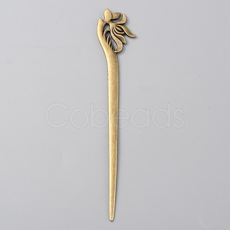 Alloy Lotus Hair Sticks MRMJ-WH0077-101A-1