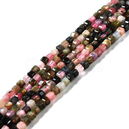Natural Multicolor Tourmaline Beads Strands G-D467-A16-1