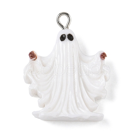 Halloween Themes Opaque Resin Pendants RESI-Z040-01P-01-1