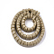 Resin Pendants, Imitation Woven Rattan Pattern, Oval, Camel, 26x22.5x4.5mm, Hole: 2mm