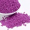 Baking Paint Glass Seed Beads, Magenta, 12/0, 1.5~2mm, Hole: 0.5~1mm, about 30000pcs/bag