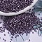 MIYUKI Delica Beads, Cylinder, Japanese Seed Beads, 11/0, (DB0695) Transparent Silver-lined Frosted Violet, 1.3x1.6mm, Hole: 0.8mm, about 10000pcs/bag, 50g/bag