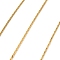 Brass Coreana Chains, Soldered, with Card Paper, Real 18K Gold Plated, 0.8mm, about 3.28 Feet(1m)/pc