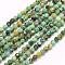 Natural African Turquoise(Jasper) Beads Strands, Faceted, Round, 3mm, Hole: 0.5mm, about 119pcs/strand, 15.7 inch(40cm)