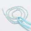 Natural Aquamarine Bead Strands G-P270-2mm-14-3