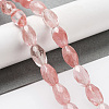 Cherry Quartz Glss Beads Strands G-P520-C04-01-2