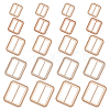 WADORN 20Pcs 5 Style Alloy Buckle Clasps FIND-WR0006-86-1