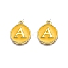 Golden Plated Alloy Enamel Charms ENAM-Q437-13A-1