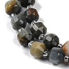 Natural Eagle Eye Stone Beads Strands G-O201B-124G-3