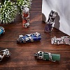 7Pcs 7 Style Natural & Synthetic Gemstone Pendants G-SC0001-48-4