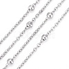 Tarnish Resistant 304 Stainless Steel Cable Chains CHS-L017-11B-1