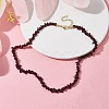 Natural Garnet Chip Beaded Necklace NJEW-JN04616-09-2