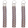 Iron with Polyester Inwrought Keychain KEYC-WH20054-011C-6