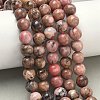 Natural Rhodonite Beads Strands G-S333-8mm-029-6