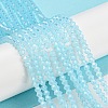 Baking Paint Transparent Glass Beads Strands DGLA-F029-J2mm-10-2
