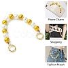 Plastic Imitation Pearl Bead Bag Extension Chains FIND-CJ00004-7