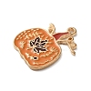 Thanksgiving Day Golden Tone Alloy Enamel Pendants X-ENAM-M002-02I-G-2