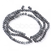 Spray Painted Glass Beads Strands GLAA-A038-B-63-2