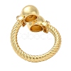 Brass Open Cuff Rings RJEW-Q778-54G-2
