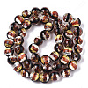 Handmade Silver Foil Glass Lampwork Beads Strands FOIL-T003-03C-2