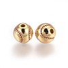 Brass Enamel Beads KK-L179-06G-2