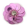 Flower Shape PVC Sequin/Paillette Beading Appliques DIY-WH0308-287I-1