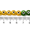Chakra Theme Handmade Evil Eye Lampwork Beads Strands LAMP-G164-07B-4
