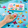 76Pcs 2 Sets 2 Styles Polyester Clothing Patches PATC-TA0001-42-8