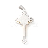 PVD Vacuum Plating 304 Stainless Steel Big Pendants LS-STAS-D052-03GP-2