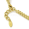 Cubic Zirconia Oval Link Bracelet with 304 Stainless Steel Chains BJEW-Q775-02G-4