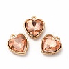 Faceted Glass Rhinestone Pendants GLAA-I051-B12-2