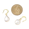 Electroplated Natural Keshi Pearl Dangle Earrings EJEW-JE06709-4
