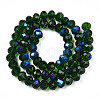 Electroplate Glass Beads Strands EGLA-A034-T8mm-L27-3