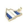 Brass Micro Pave Cubic Zirconia Pendants KK-D235-09G-2