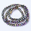 Electroplate Transparent Glass Beads Strands EGLA-A034-T3mm-UA07-2