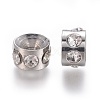 304 Stainless Steel Crystal Rhinestone Beads STAS-E474-54C-P-2
